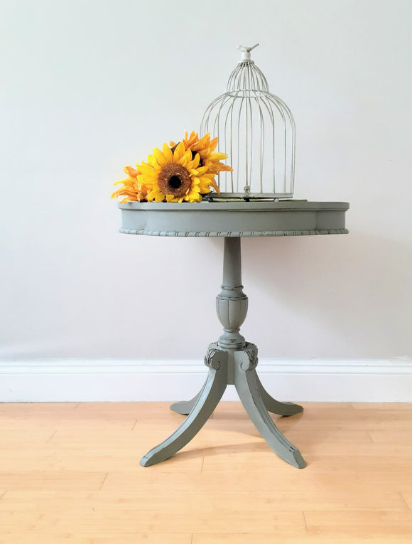 Vintage Pedestal Accent Table